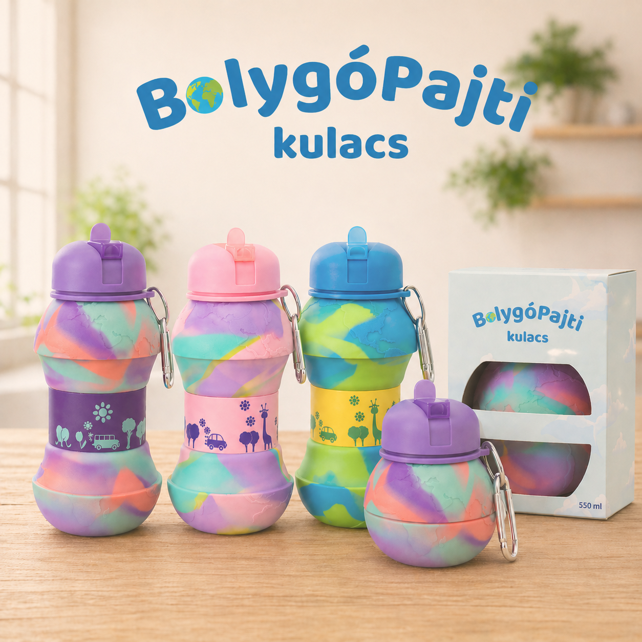 BolygóPajti™ összecsukható kulacs